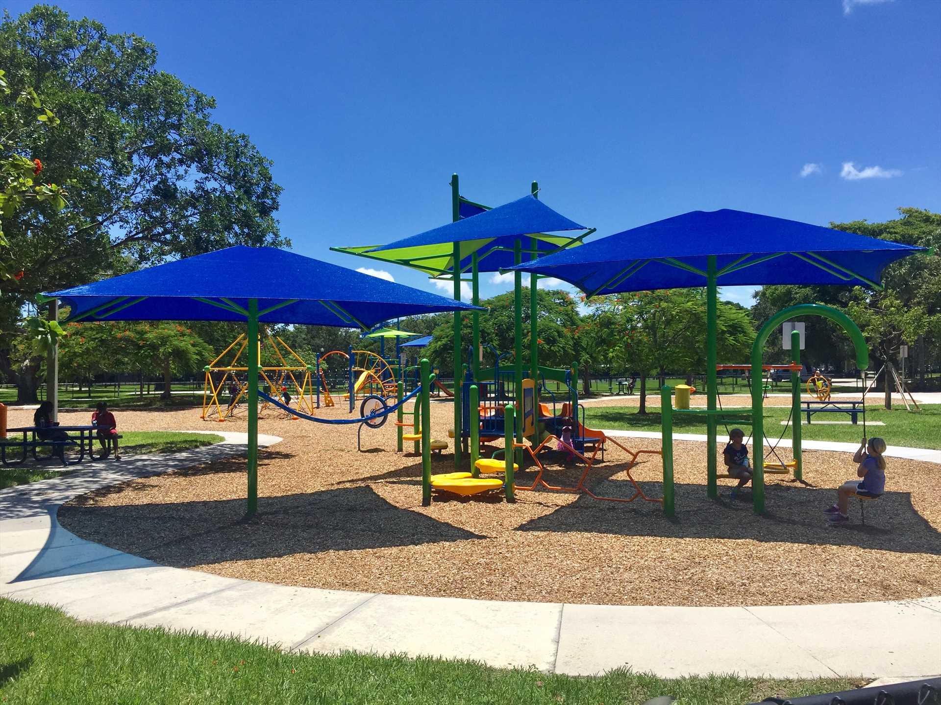 Kids will love the playground at the Community Park,