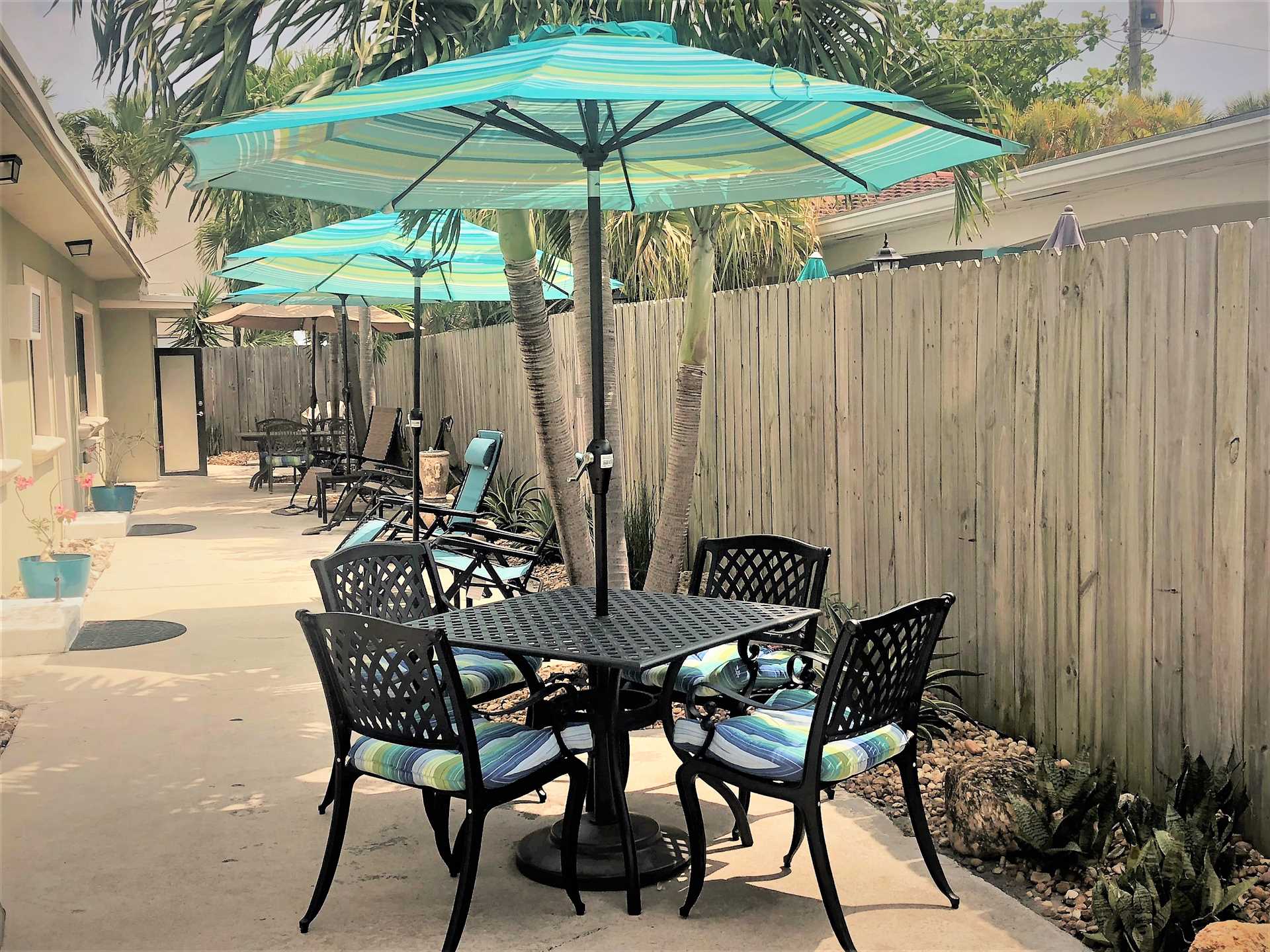 Dine at one of the patio tables and experience the South Flo
