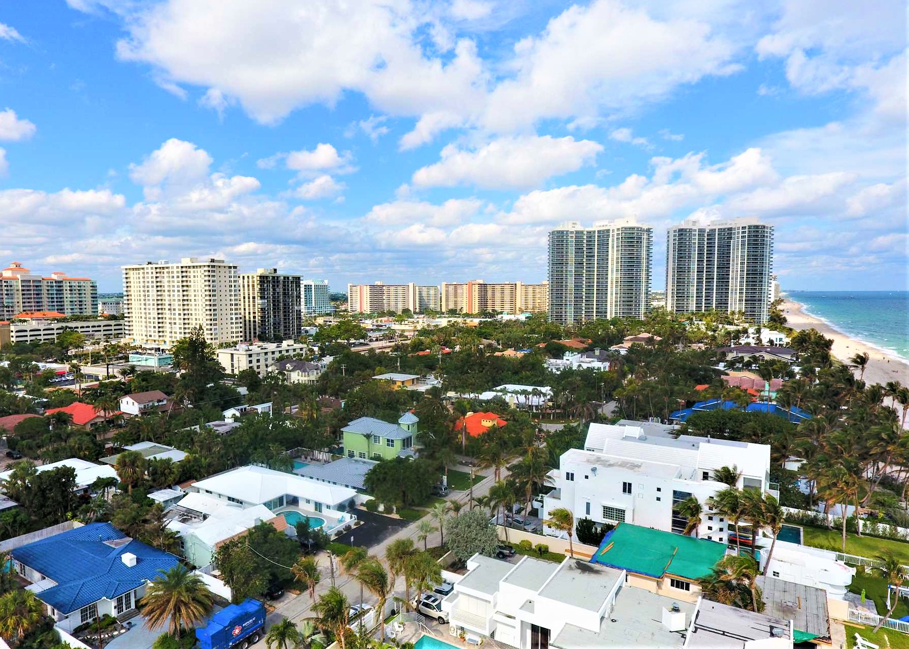 The home is located close to all the action of Fort Lauderda
