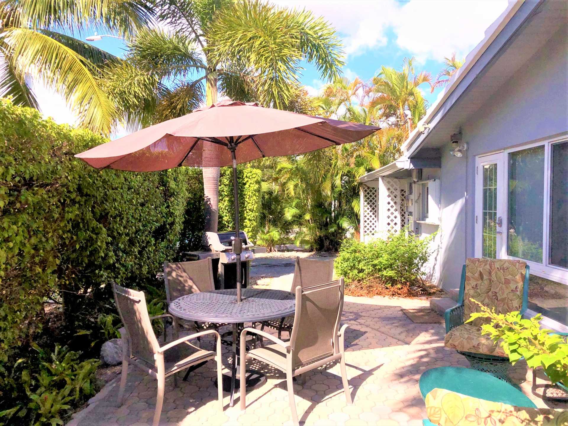 Dine on the patio South Florida style!